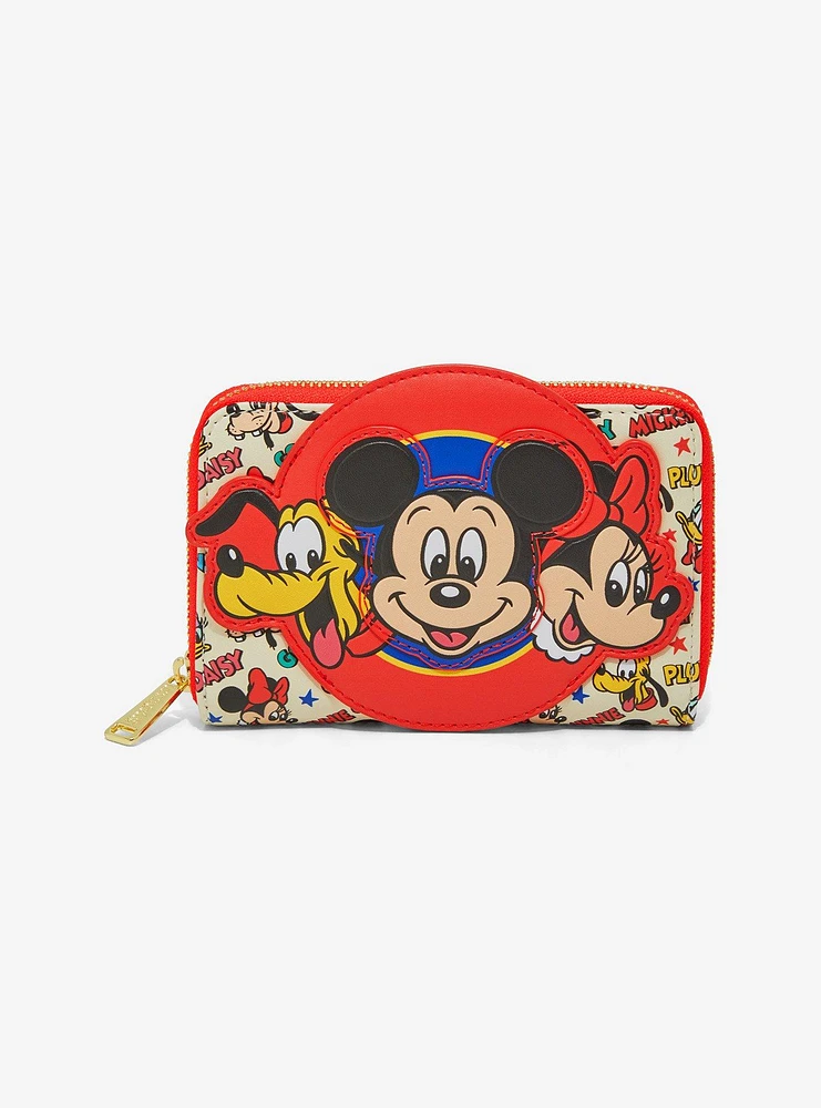 Loungefly Disney Mickey Mouse & Friends Classic Zipper Wallet