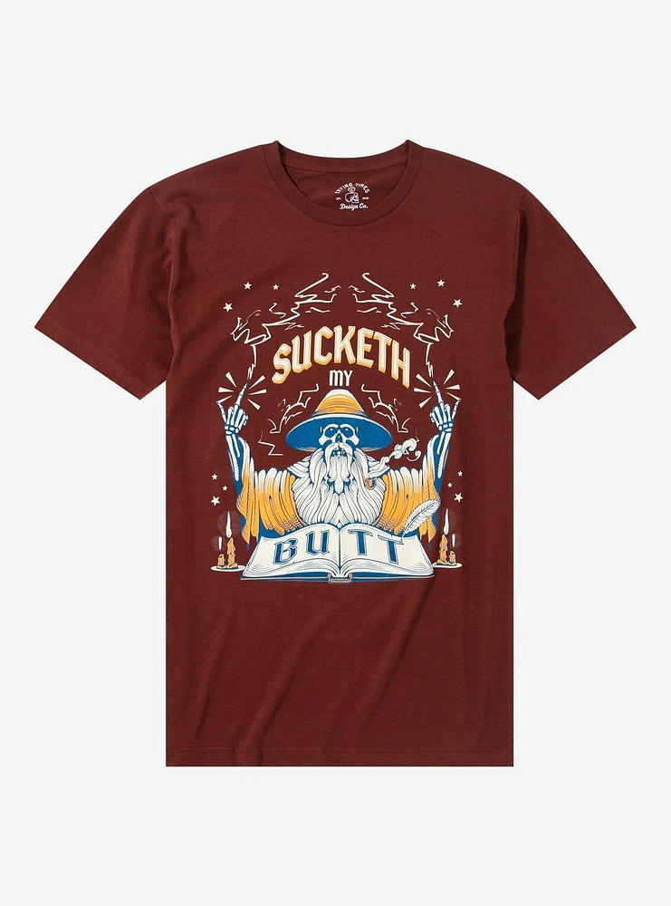 Sucketh My Butt Wizard T-Shirt By Trying Times Design Co.