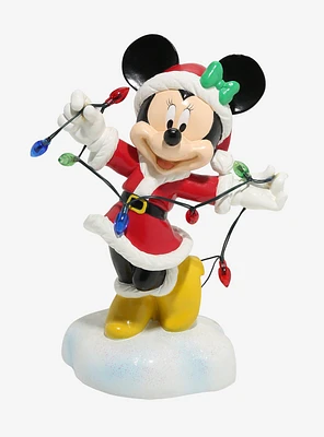 Disney Minnie Mouse Christmas Light-Up Garden Statue