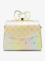 Loungefly Sanrio Hello Kitty Gold Bows Metallic Crossbody Bag