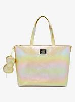 Loungefly Sanrio Hello Kitty Gold Bows Metallic Tote Bag