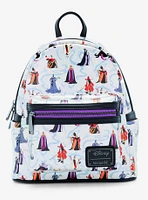 Loungefly Disney Villains Iridescent Allover Print Mini Backpack