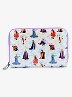 Loungefly Disney Villains Iridescent Allover Print Small Zip Wallet