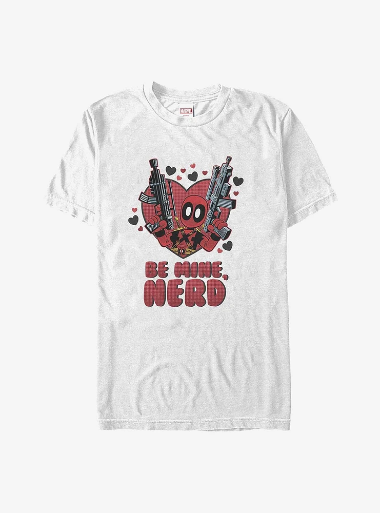 Marvel Deadpool Be Mine Nerd Big & Tall T-Shirt