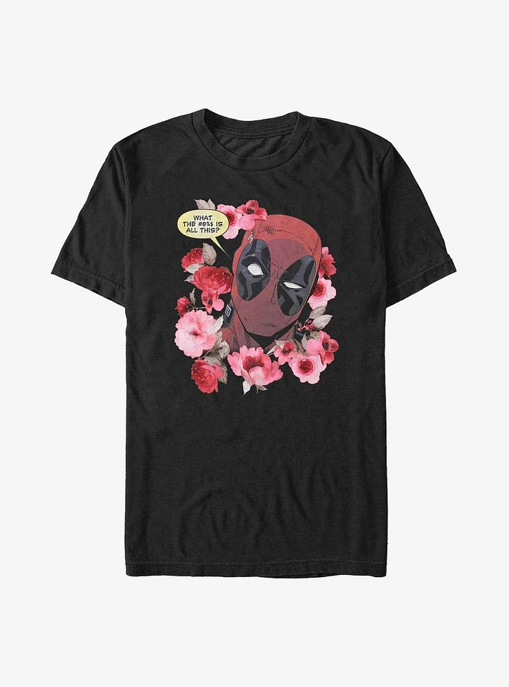 Marvel Deadpool Flowers Big & Tall T-Shirt