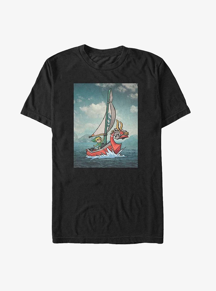 Nintendo Legend of Zelda Link Sailing Big & Tall T-Shirt