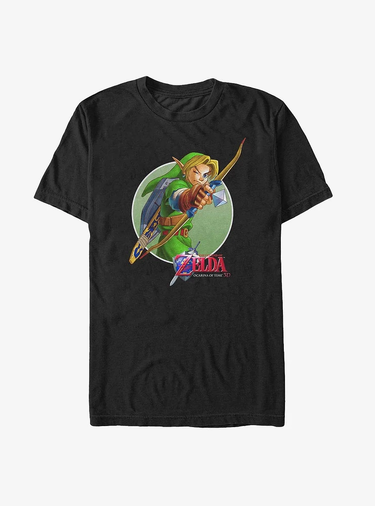 Nintendo Zelda Link Aims Big & Tall T-Shirt