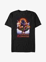 Dungeons & Dragons Characters Clouds Big Tall T-Shirt