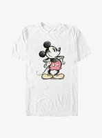 Disney Mickey Mouse Charcoal Sketch Big & Tall T-Shirt