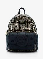 Loungefly Marvel Metallic Logo Allover Print Mini Backpack