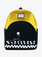 Loungefly Peanuts 75th Anniversary Character Silhouettes Metallic Mini Backpack