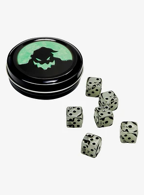 Disney The Nightmare Before Christmas Oogie Boogie Glow-in-the-Dark Dice Set & Tin