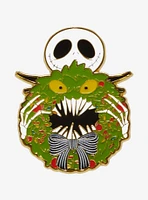 Loungefly Disney The Nightmare Before Christmas Jack Skellington Wreath Glow-in-the-Dark Enamel Pin — BoxLunch Exclusive