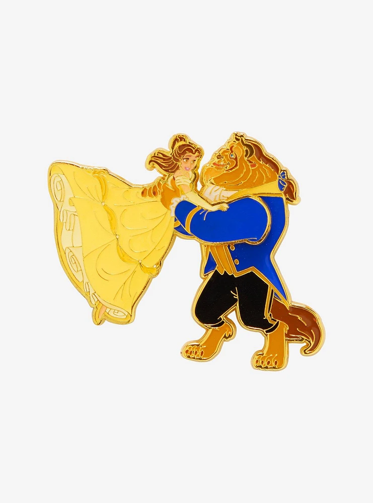 Loungefly Disney Beauty and The Beast Belle & Beast Dancing Moving Enamel Pin - BoxLunch Exclusive