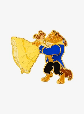 Loungefly Disney Beauty and The Beast Belle & Beast Dancing Moving Enamel Pin - BoxLunch Exclusive