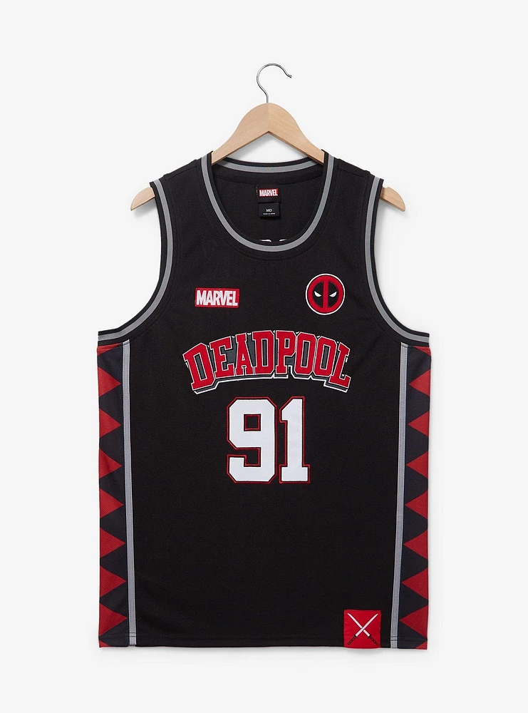 Marvel Deadpool Wade Wilson Basketball Jersey - BoxLunch Exclusive