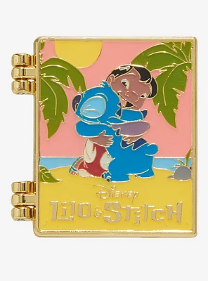 Loungefly Disney Lilo & Stitch Hug Hinged Enamel Pin — BoxLunch Exclusive