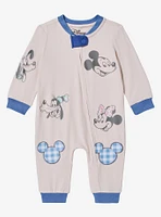 Disney Mickey and Friends Zippered Infant One-Piece