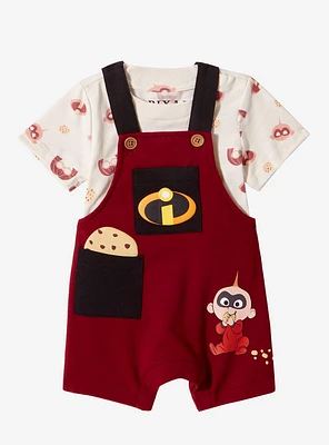 Disney Pixar The Incredibles Jack-Jack Cookie Infant T-Shirt & Overall Set — BoxLunch Exclusive