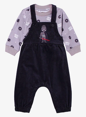 Star Wars Darth Vader Infant Long Sleeve T-Shirt and Overall Set