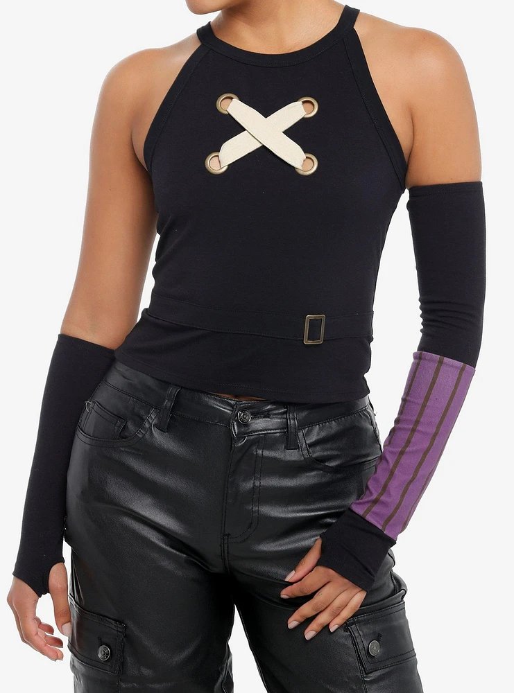 Arcane Jinx Girls Tank Top With Arm Warmers