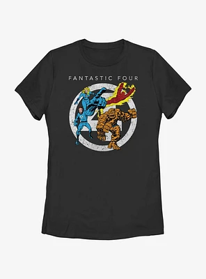 Marvel Fantastic Four Team Front Womens T-Shirt