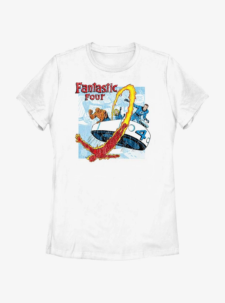 Marvel Fantastic Four Comic Womens T-Shirt