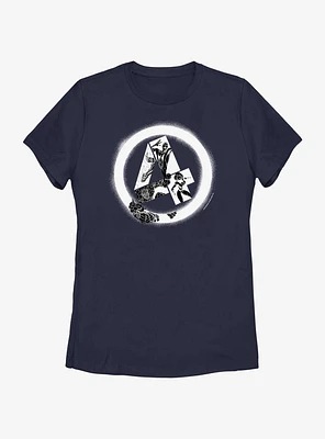 Marvel Fantastic Four Diffused Tilt Womens T-Shirt