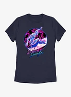 Marvel Fantastic Four Silver Surfer 90s Vibe Womens T-Shirt