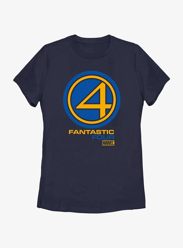 Marvel Fantastic Four Vintage Classic Logo Womens T-Shirt