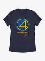 Marvel Fantastic Four Vintage Classic Logo Womens T-Shirt