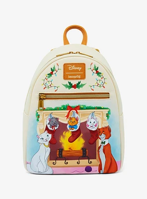 Loungefly Disney The Aristocats Christmas Fireplace Mini Backpack