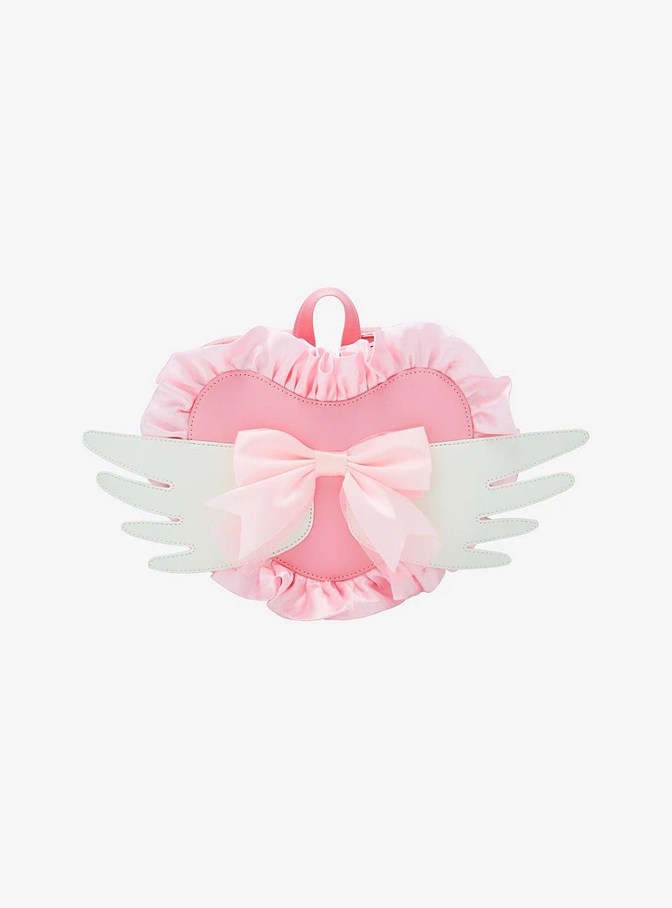 Angel Wing Bow Heart Backpack