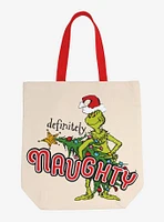 Dr. Seuss How The Grinch Stole Christmas Definitely Naughty Tote Bag Hot Topic Exclusive