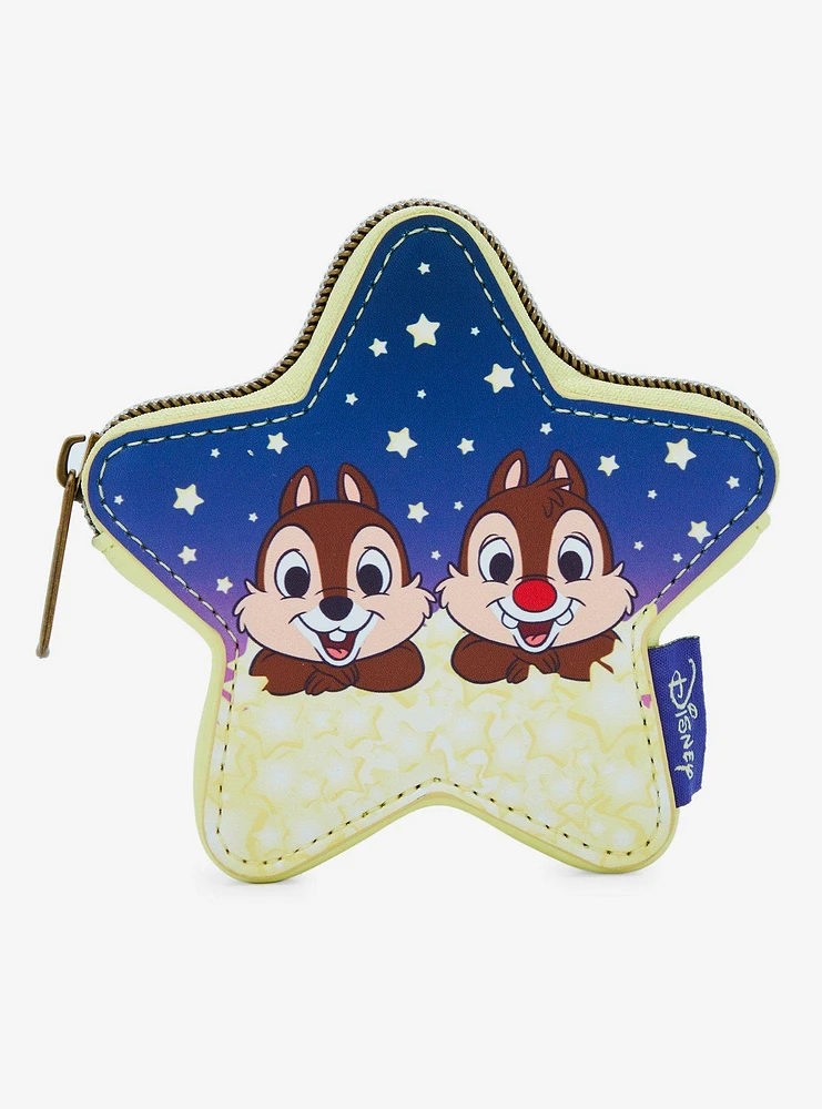 Loungefly Disney Chip 'N' Dale Star Coin Pouch