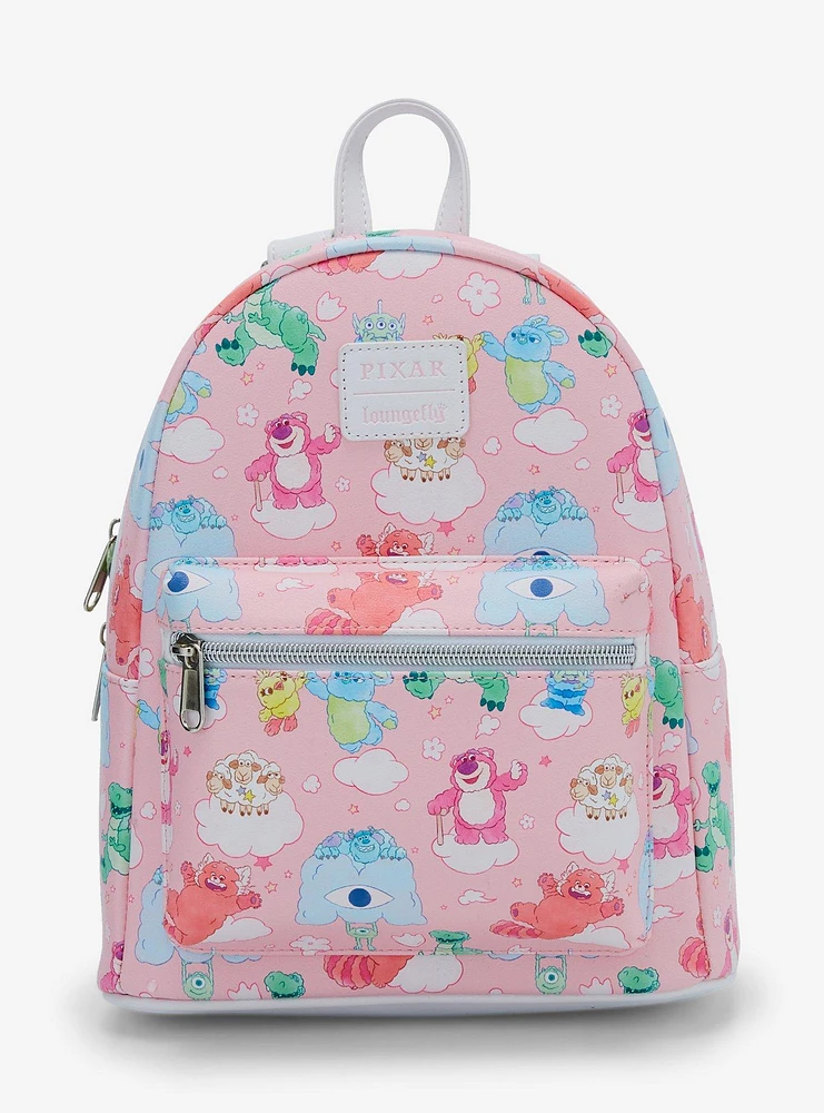 Loungefly Disney Pixar Characters On Clouds Mini Backpack