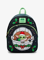 Loungefly Star Wars The Mandalorian Grogu Cocoa Holiday Mini Backpack