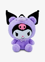 Kuromi Purple Bear Plush Mini Backpack