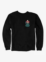 The Tiny Chef Show Heart Patch Sweatshirt