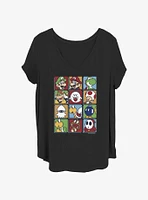 Nintendo Color Stacks Womens T-Shirt Plus