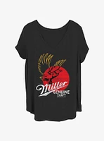 Coors Miller Genuine Draft Logo Womens T-Shirt Plus