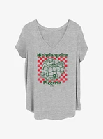 Teenage Mutant Ninja Turtles Mikey's Pizza Womens T-Shirt Plus