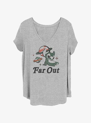 Disney Lilo & Stitch Far Out Alien Womens T-Shirt Plus