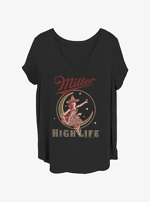 Coors Miller Moon Womens T-Shirt Plus