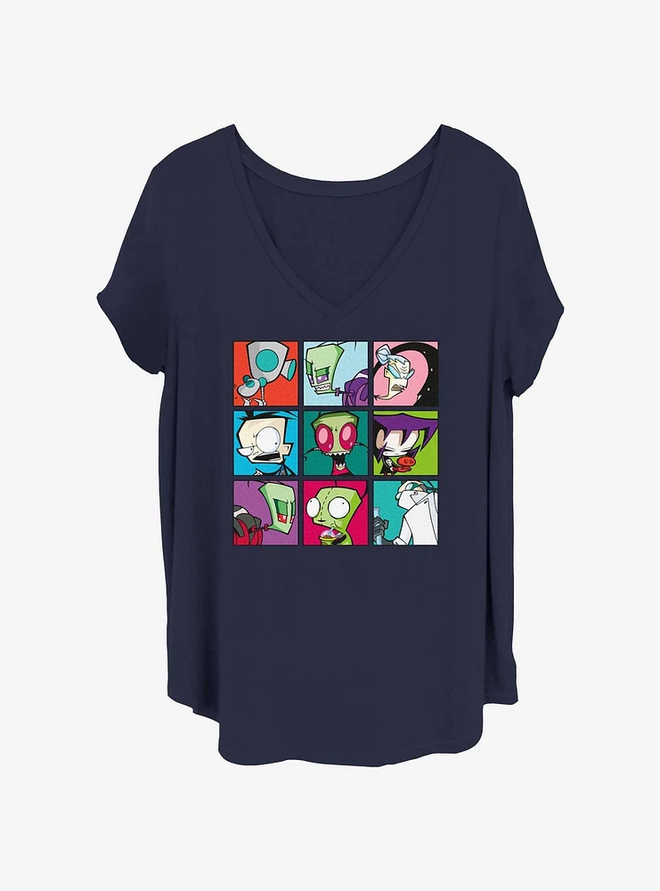 Invader Zim Boxes Womens T-Shirt Plus