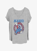 Nintendo Mario Classic Coin Womens T-Shirt Plus