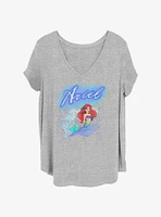 Disney The Little Mermaid Ariel Brush Womens T-Shirt Plus