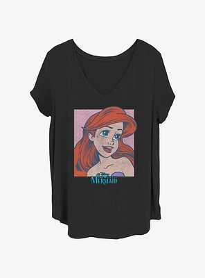 Disney The Little Mermaid Ariel Portrait Womens T-Shirt Plus