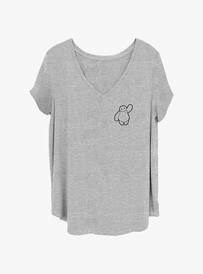 Disney Big Hero 6 Pocket Baymax Womens T-Shirt Plus