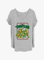 Teenage Mutant Ninja Turtles Vintage Womens T-Shirt Plus